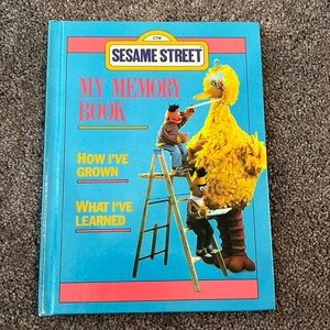 Vintage Sesame Street My Memory Book Unused 1983 Matte Hardcover